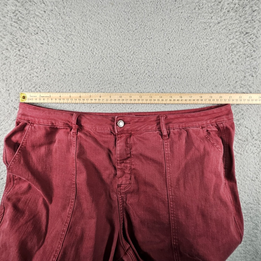 Judy Blue High Rise Seam Straight Jeans Womens 24W Burgundy Denim Preppy Casual - Picture 11 of 16